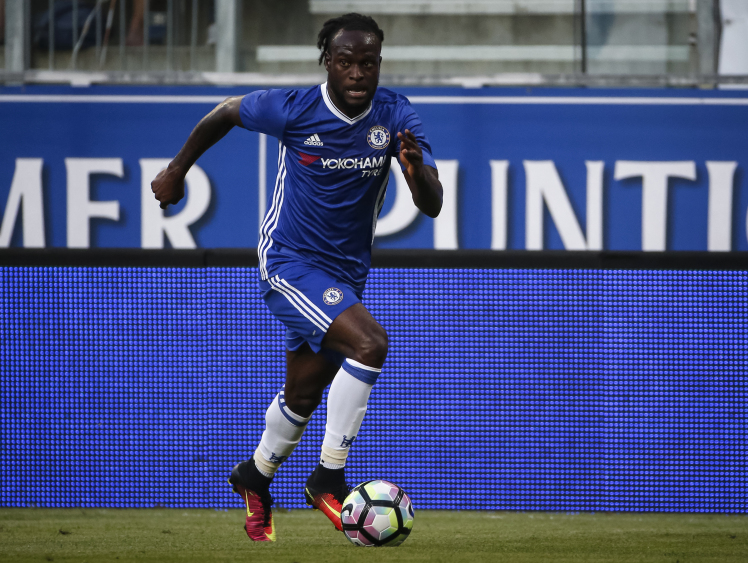 Victor Moses in action against RZ Pellets.