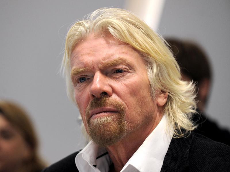 British billionaire Sir Richard Branson.