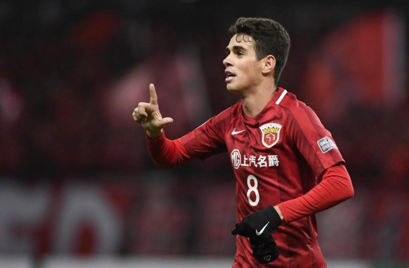 Oscar has scored once in the Chinese Super League, assisting eight times in addition.
