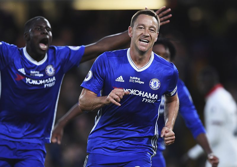 John Terry celebrating his first goal of the season.