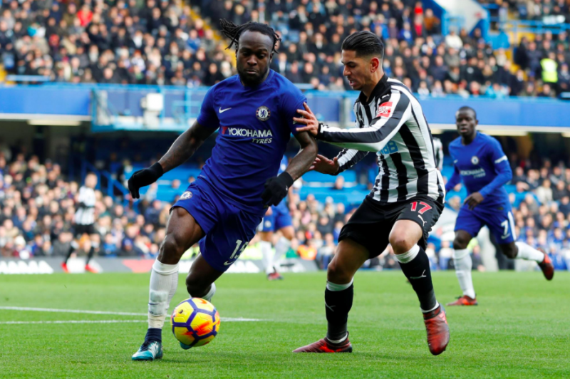 Victor Moses picked two assists against Newcastle.