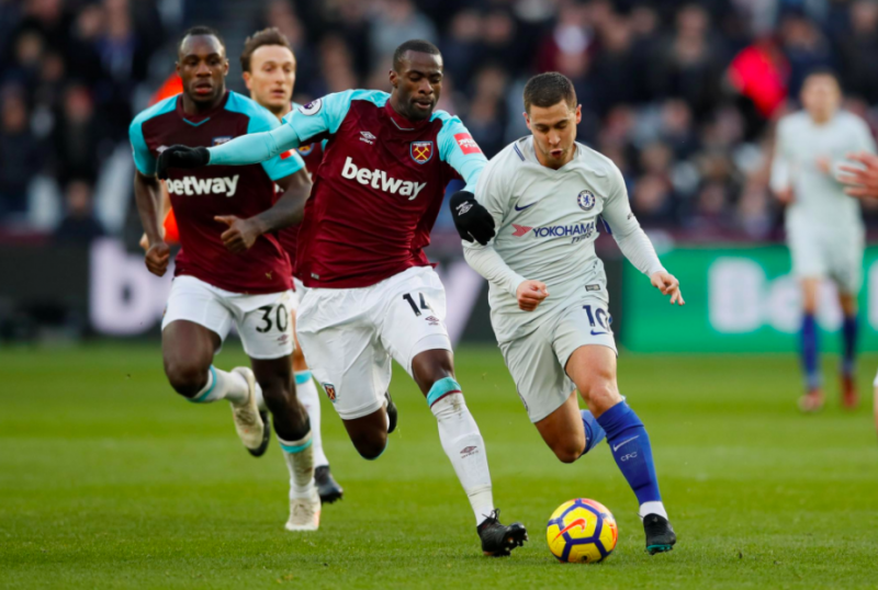 Chelsea lost 1-0 to West Ham yesterday.