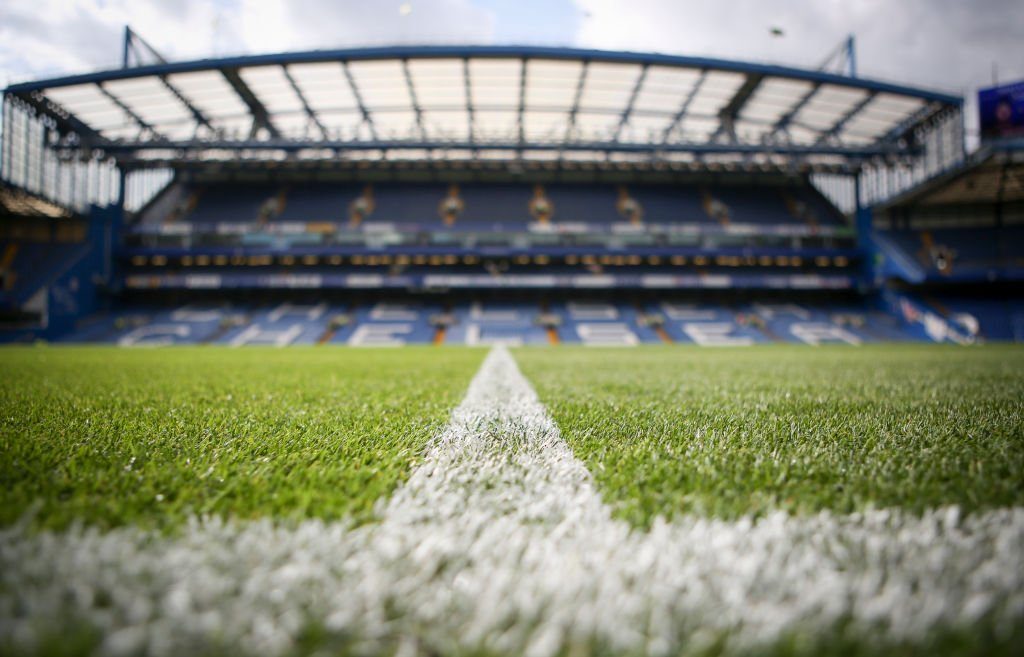 Stamford Bridge halfway line.