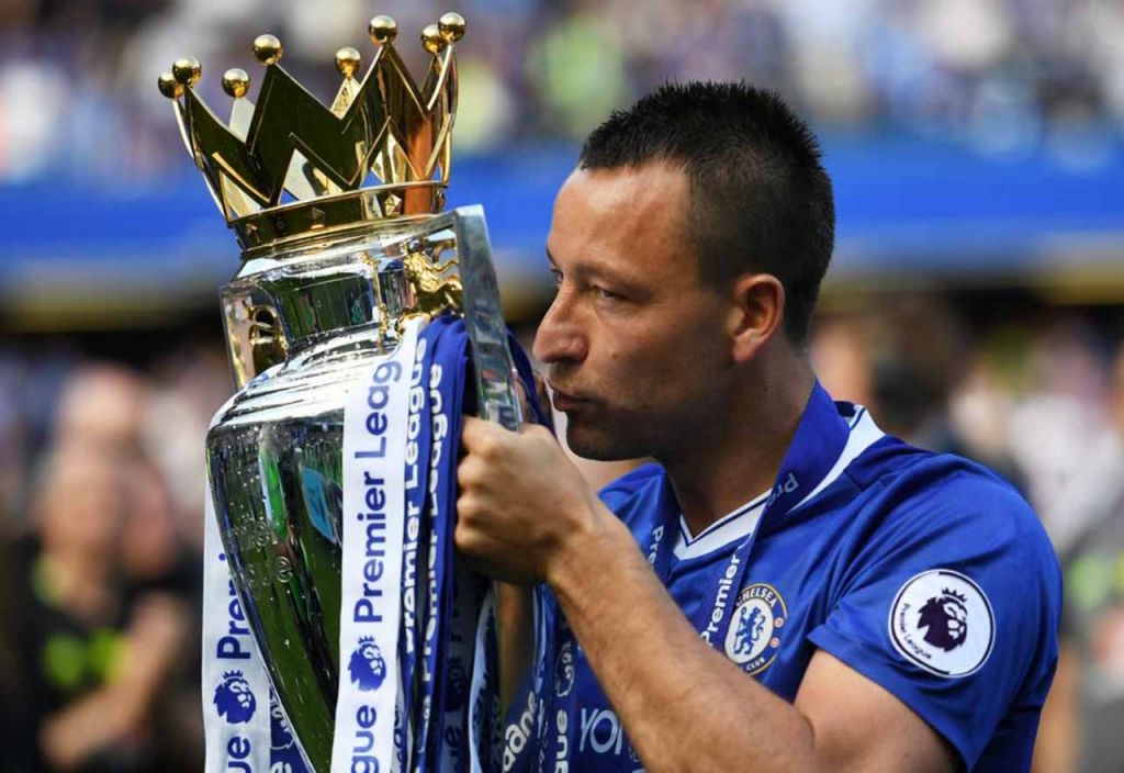 John Terry with the Premier League trophy