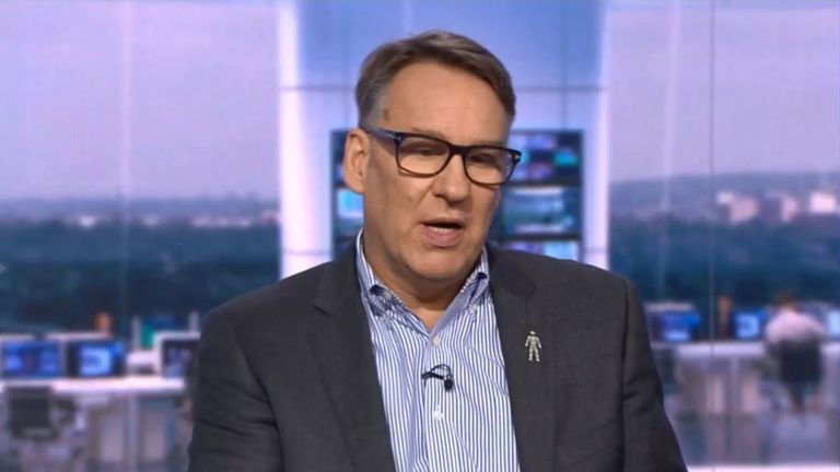 Paul Merson in the Sky Studio