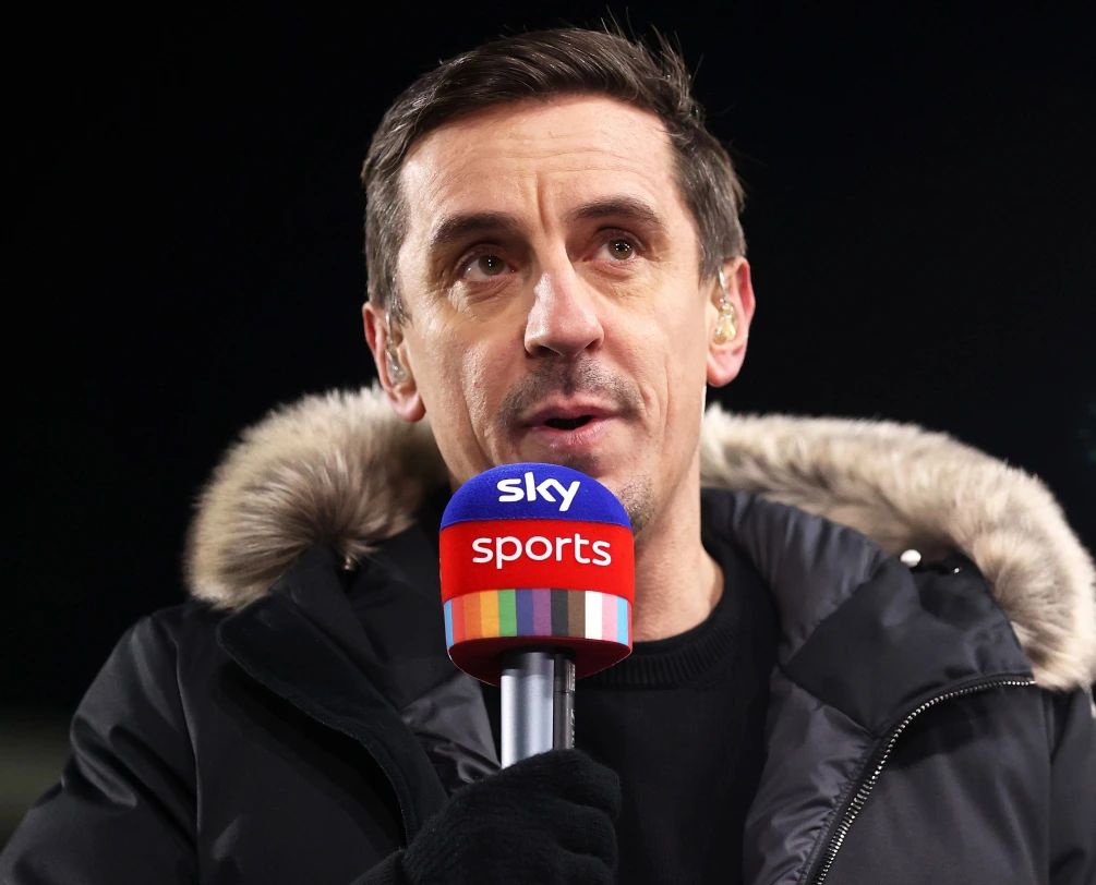 Pundit Gary Neville on Sky Sports