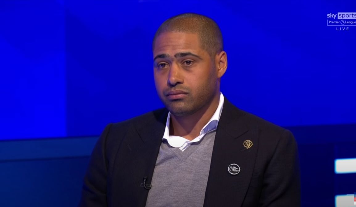Glen Johnson doing punditry for Sky Sports.