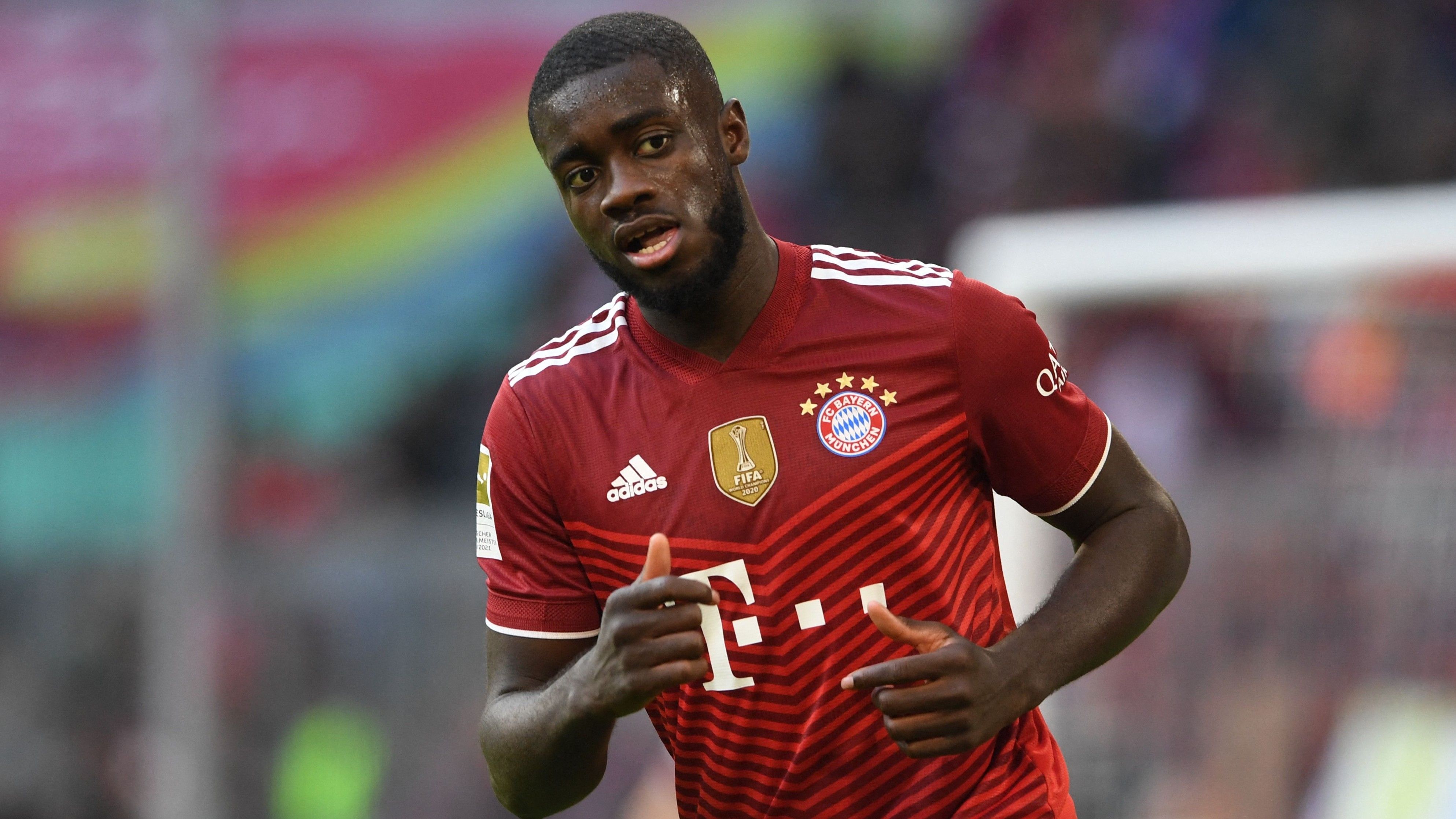 Dayot Upamecano playing for Bayern Munich.