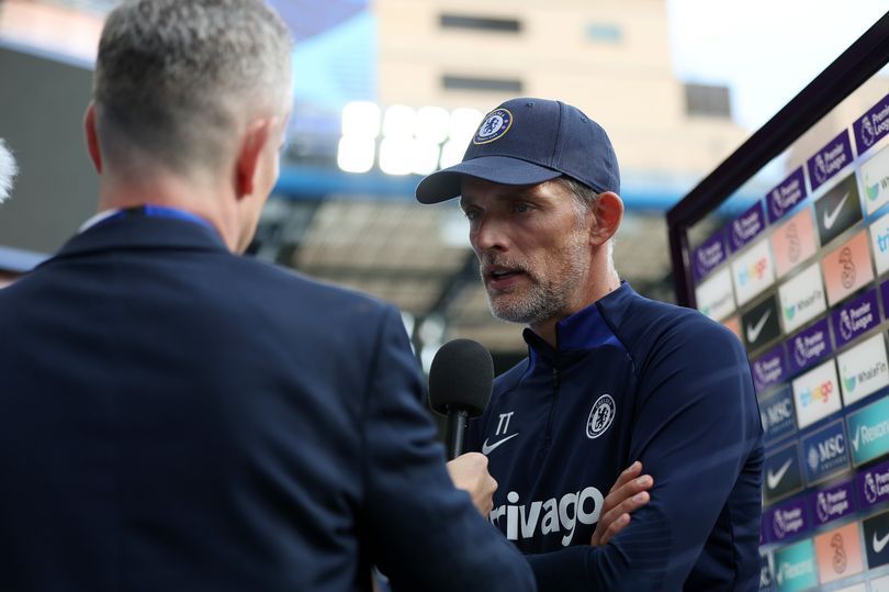 Former Chelsea boss Thomas Tuchel being interviewed