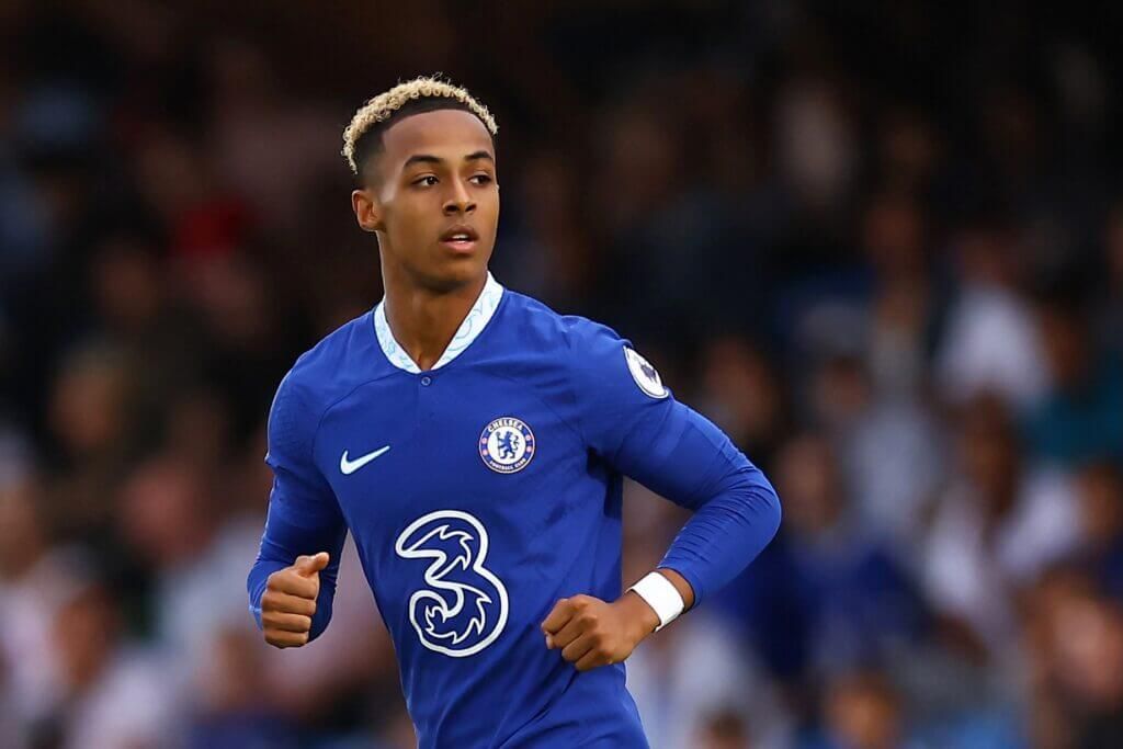 Omari Hutchinson in action for Chelsea.
