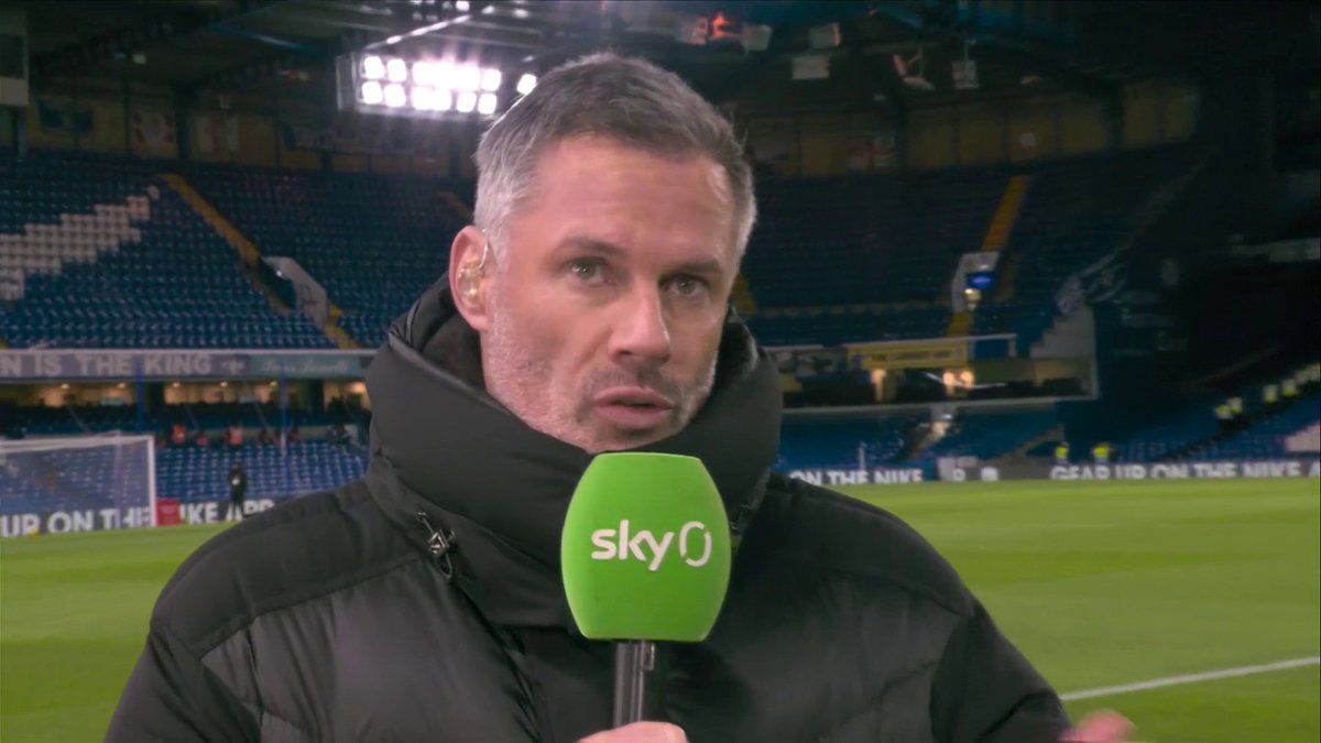 Jamie Carragher speaking on Sky Sports.