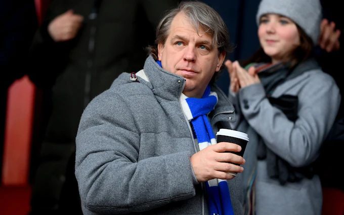 Todd Boehly in the stands at Chelsea