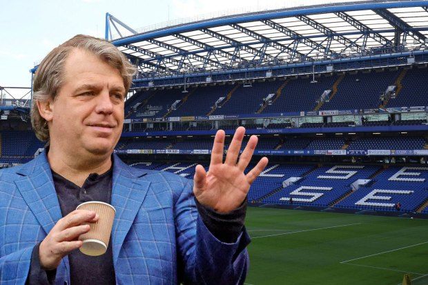 Todd Boehly with Stamford Bridge background
