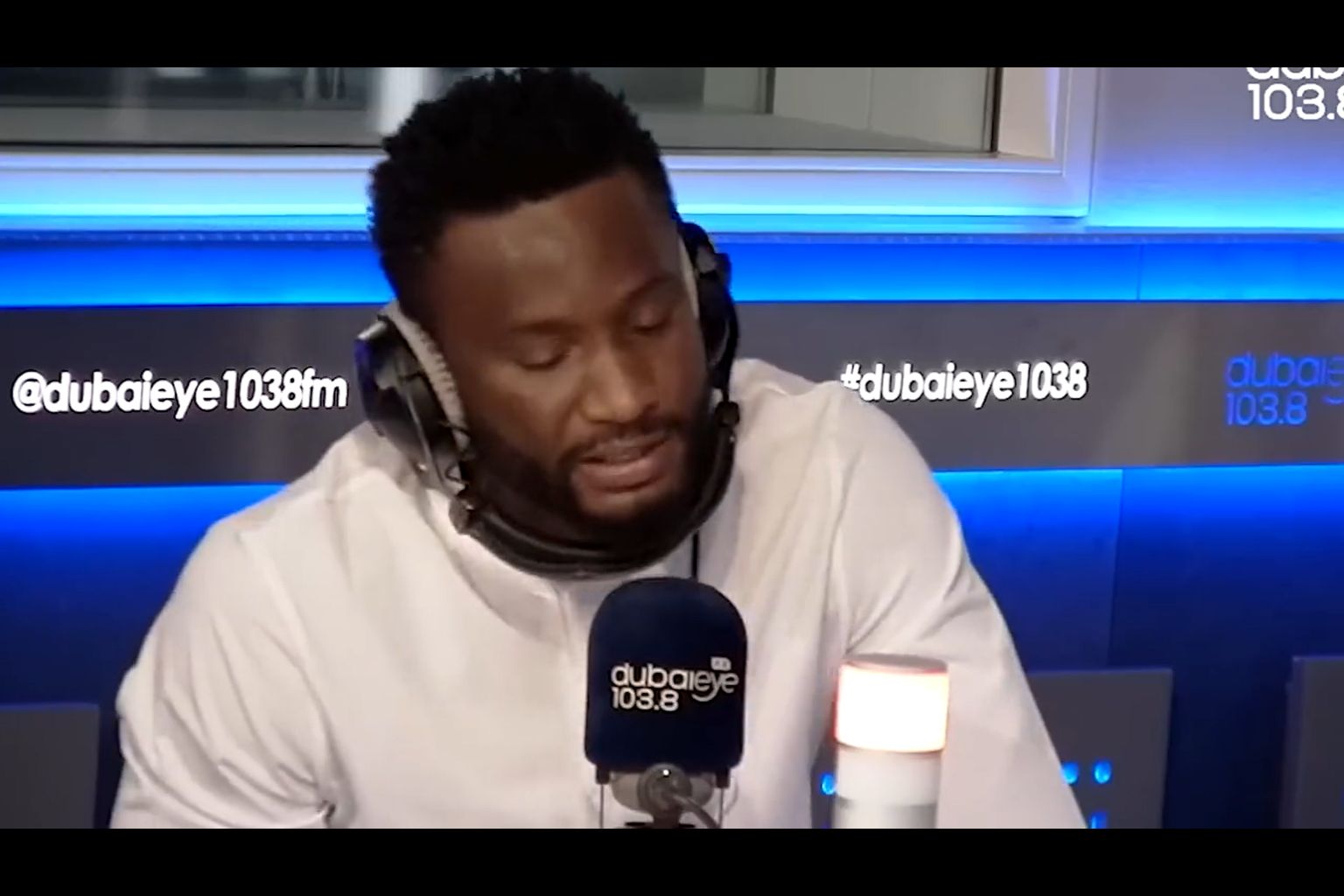 John Obi Mikel as a pundit on ESPN.