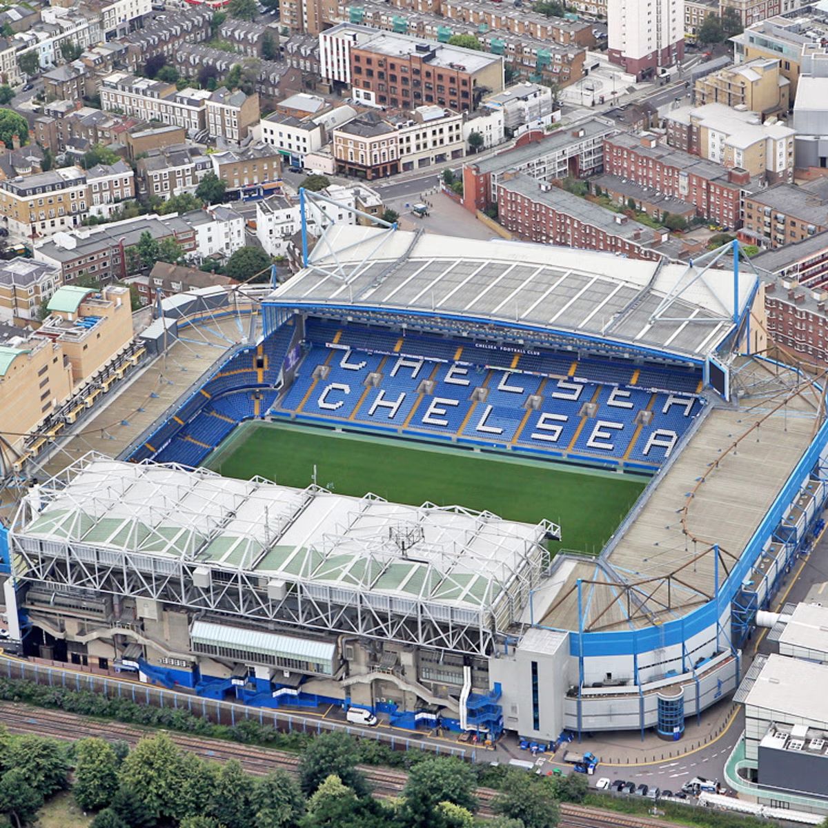 Chelsea's Stamford Bridge stadium in London