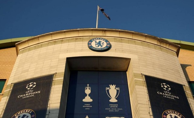 The front of Stamford Bridge at Chelsea