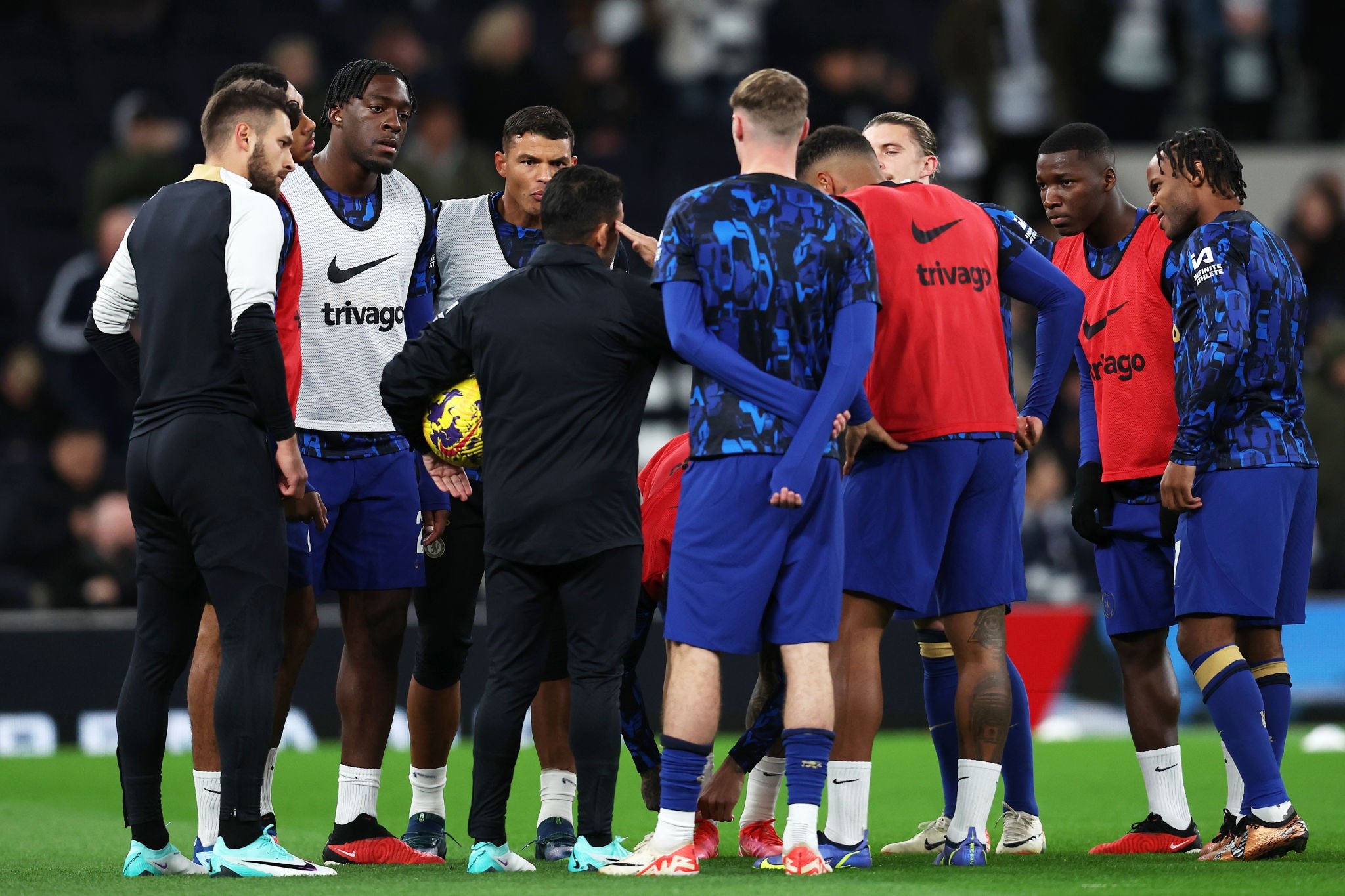 Chelsea huddle before another big game