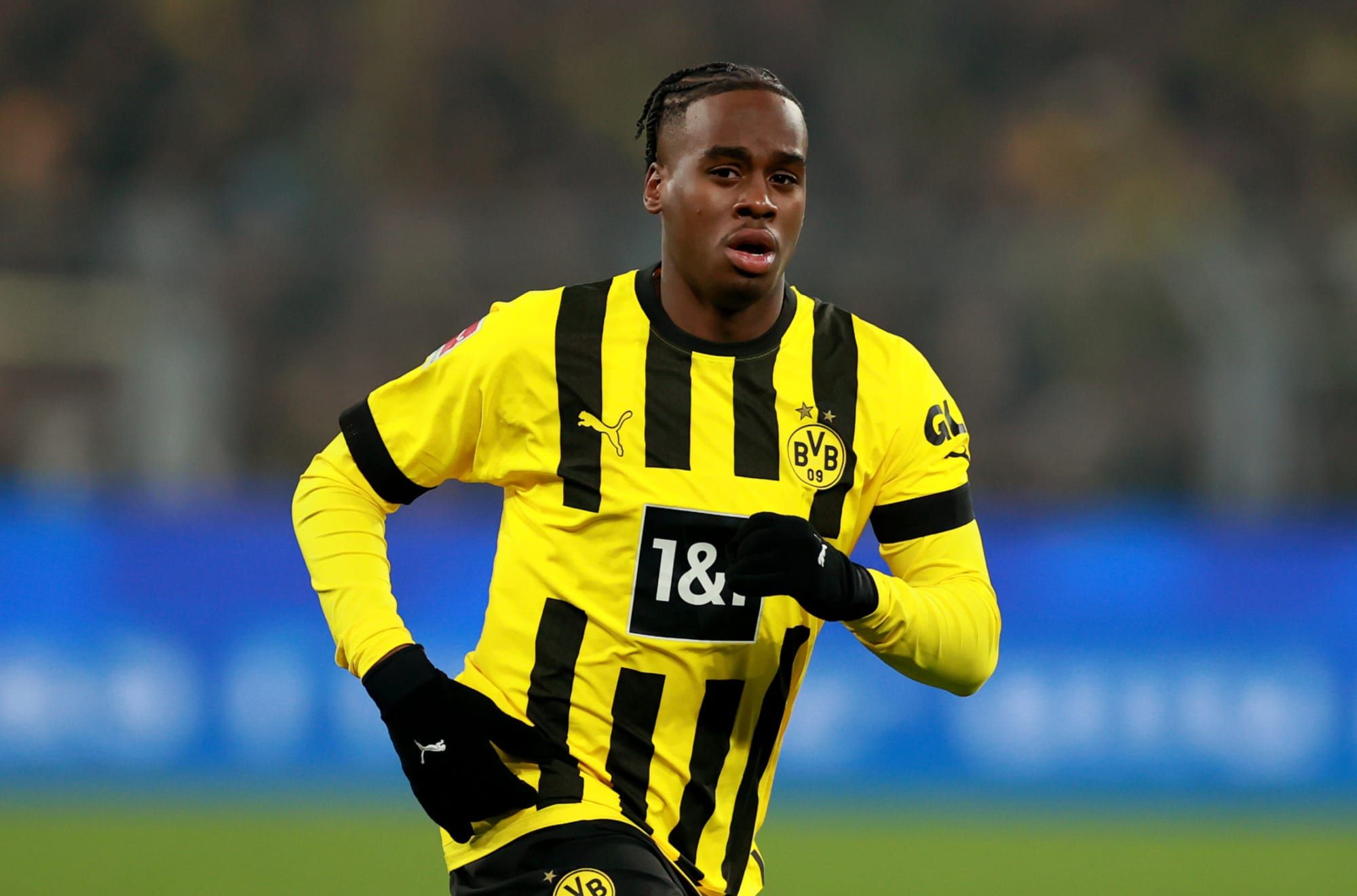 Jamie Gittens as a young player at Dortmund.