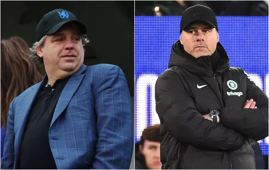 Mauricio Pochettino and Blues owner Todd Boehly