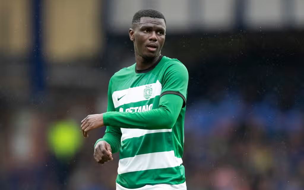 Ousmane Diomande playing for Sporting Lisbon. (Photo by Jess Hornby/Getty Images)