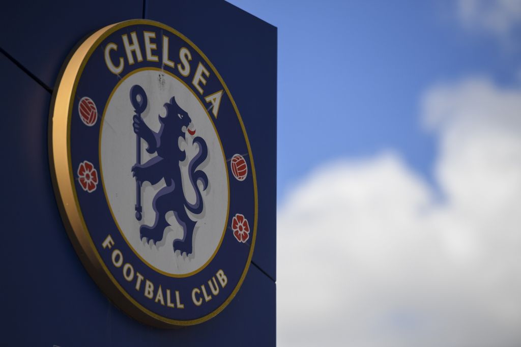 Chelsea badge outside Stamford Bridge
