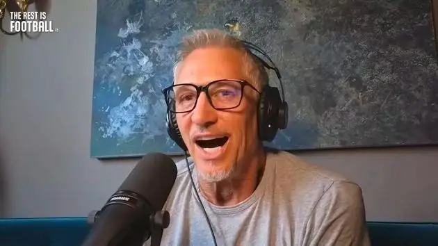 Gary Lineker on his podcast The Rest Is Football.