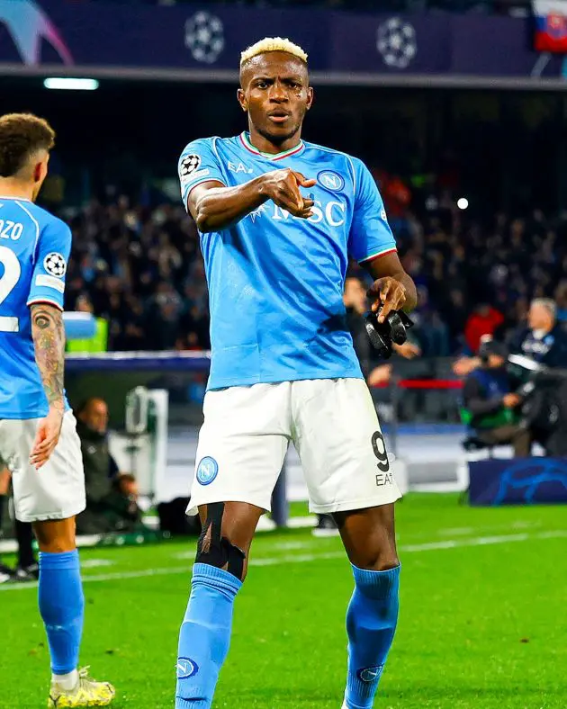 Victor Osimhen scores for Napoli