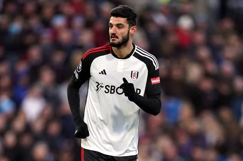 Armando Broja playing for Fulham.