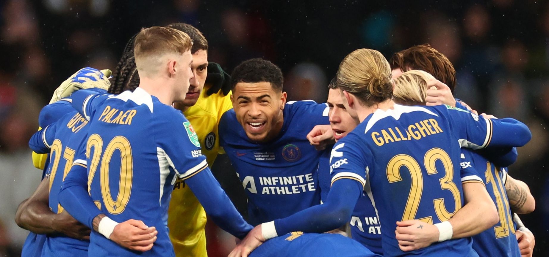 Chelsea get a teamtalk in the Carabao Cup.