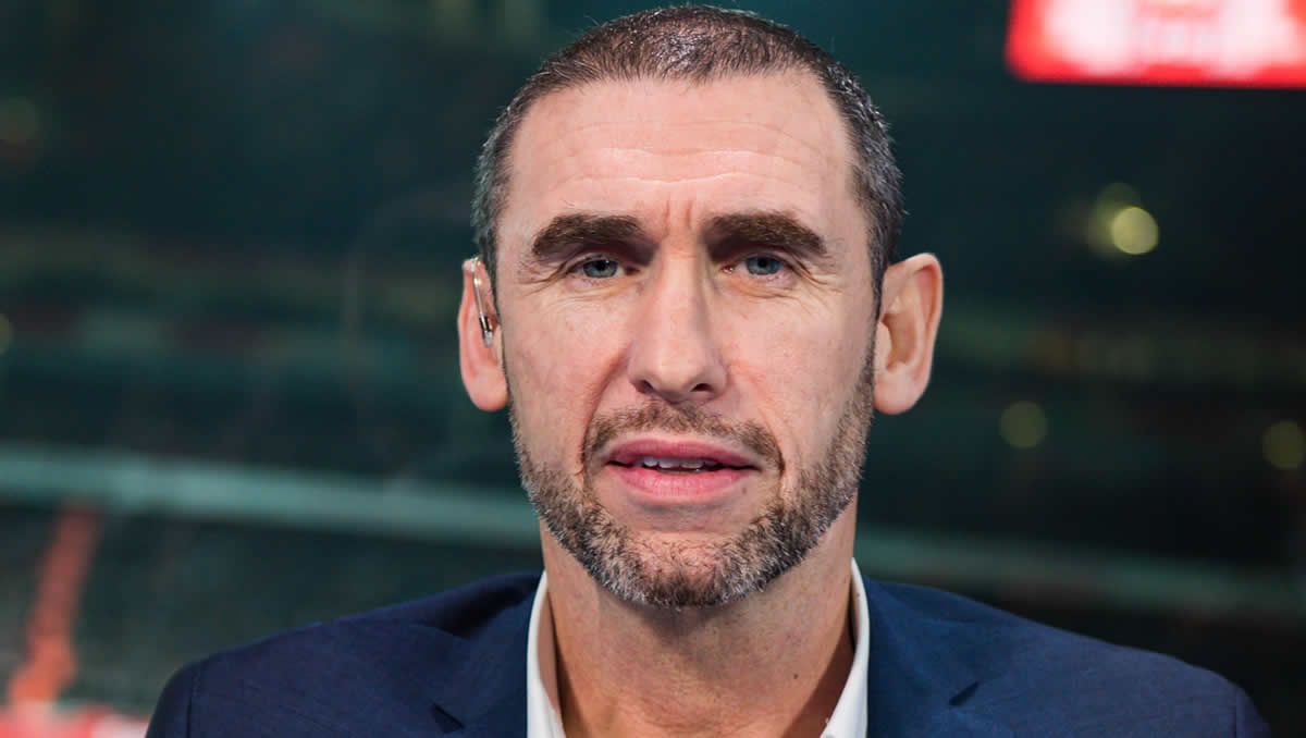Martin Keown doing punditry work.