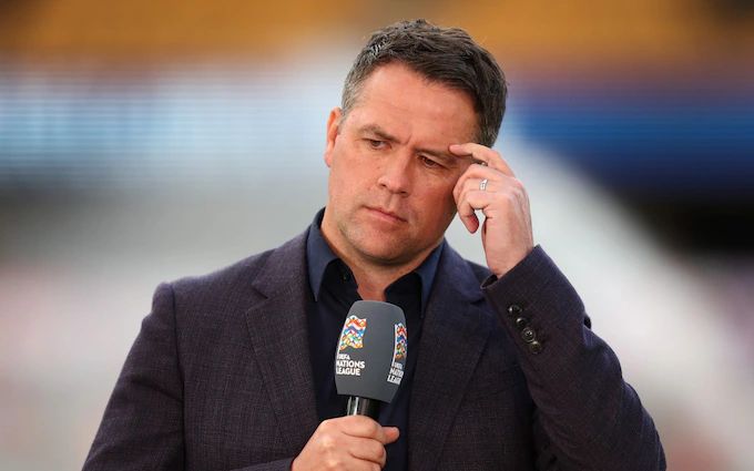 Michael Owen doing punditry work.