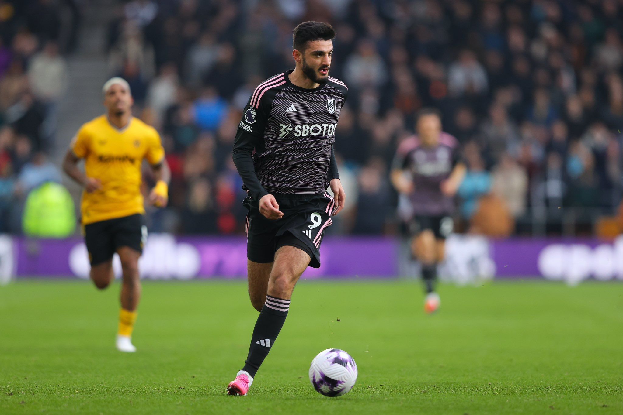 Armando Broja on the pitch for Fulham