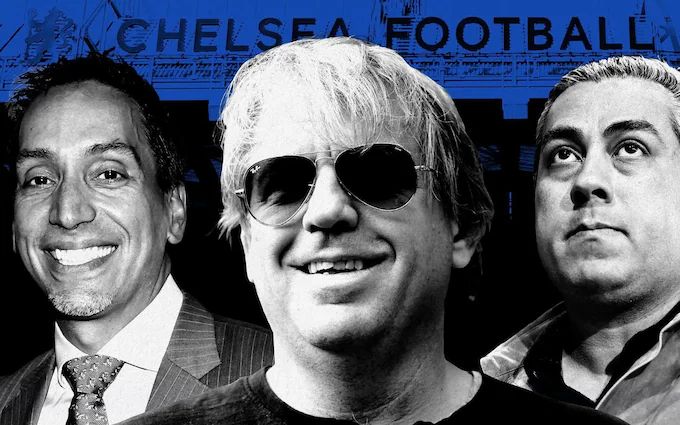 Jose Feliciano, Todd Boehly and Behdad Eghbali.