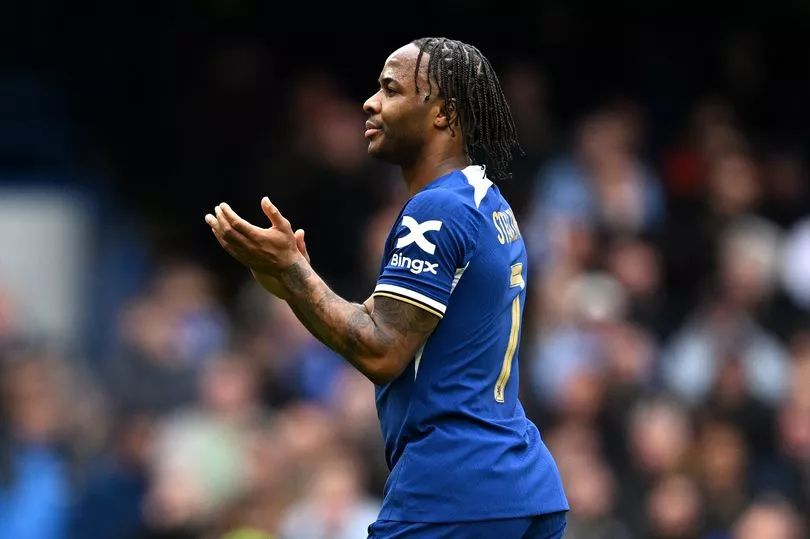 Raheem Sterling applauds the fans. Raheem Sterling applauds the fans.