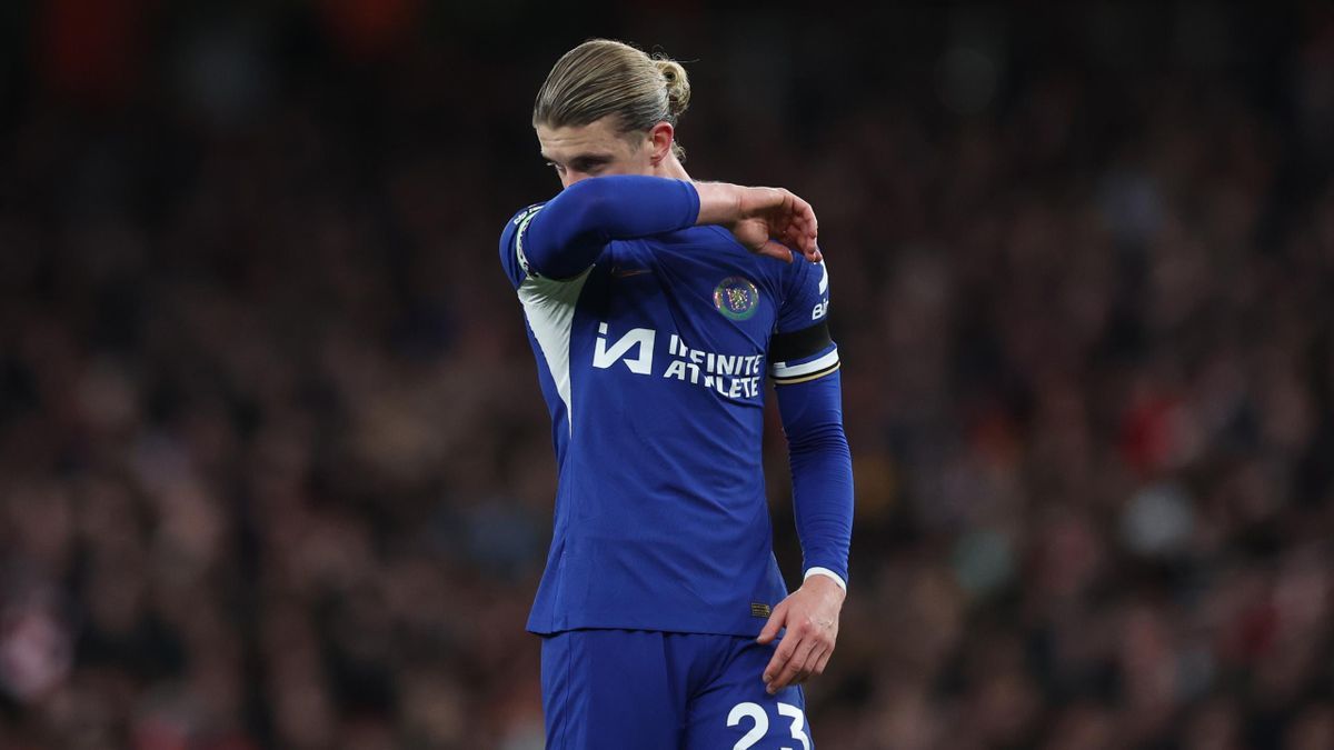 Conor Gallagher in action against Arsenal.