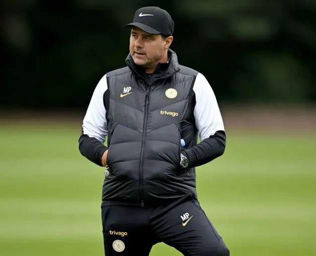 Mauricio Pochettino at Cobham.