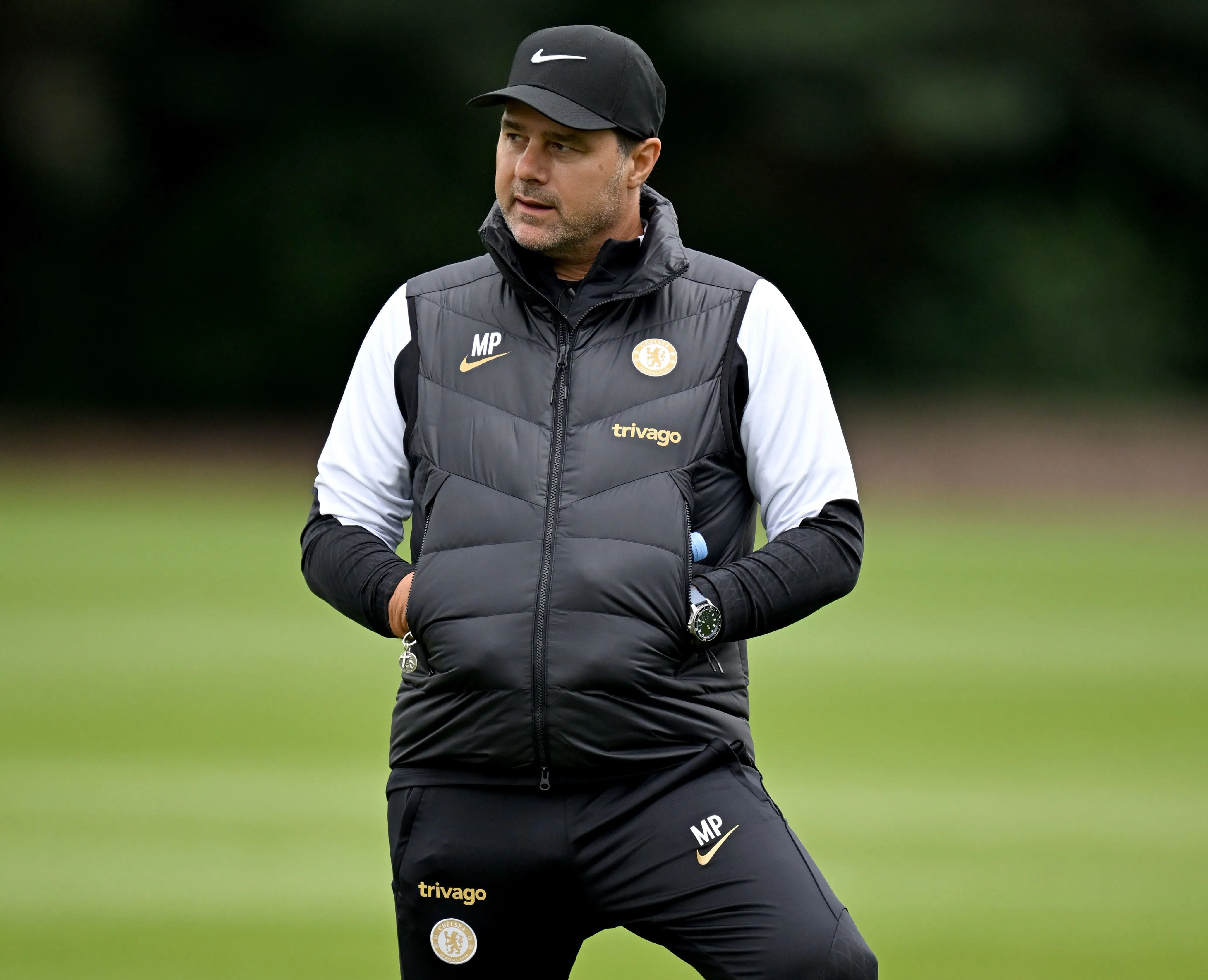 Mauricio Pochettino at Cobham.