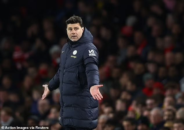 Mauricio Pochettino shrugs as his side are crushed.