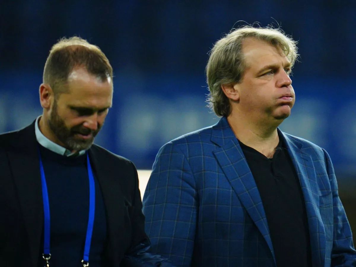 Paul Winstanley walks alongside Todd Boehly