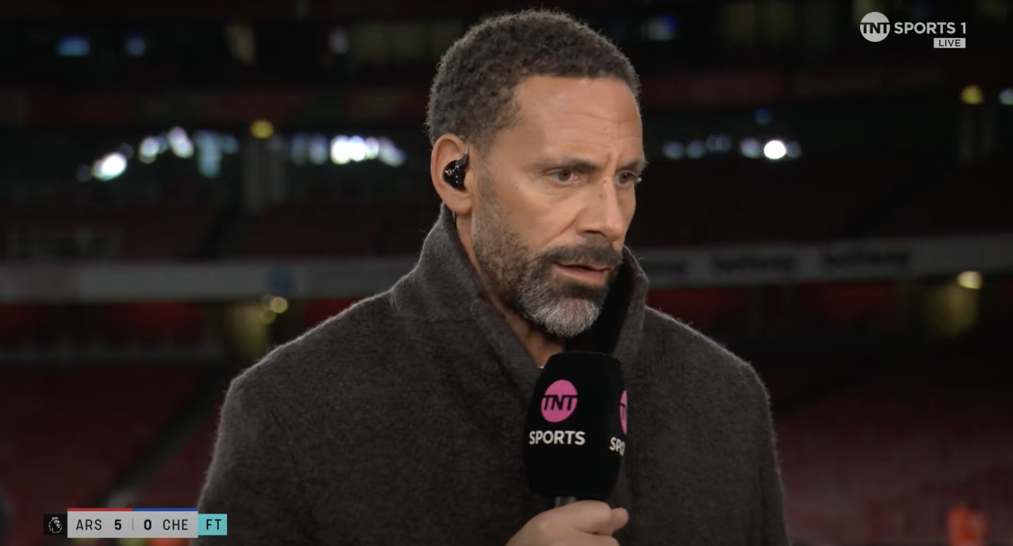 Rio Ferdinand on TNT Sports.