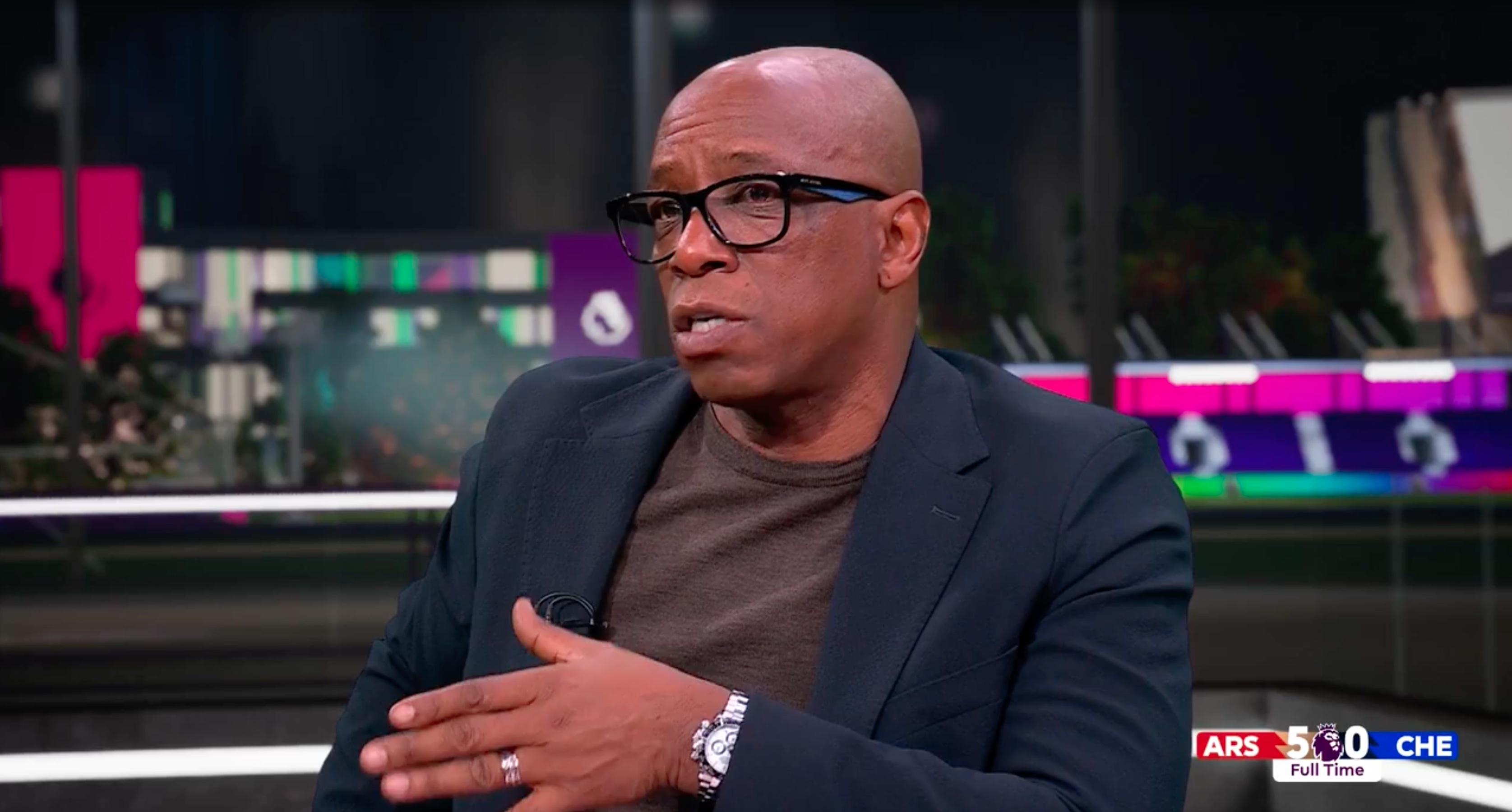 Ian Wright talking on Premier League Productions.
