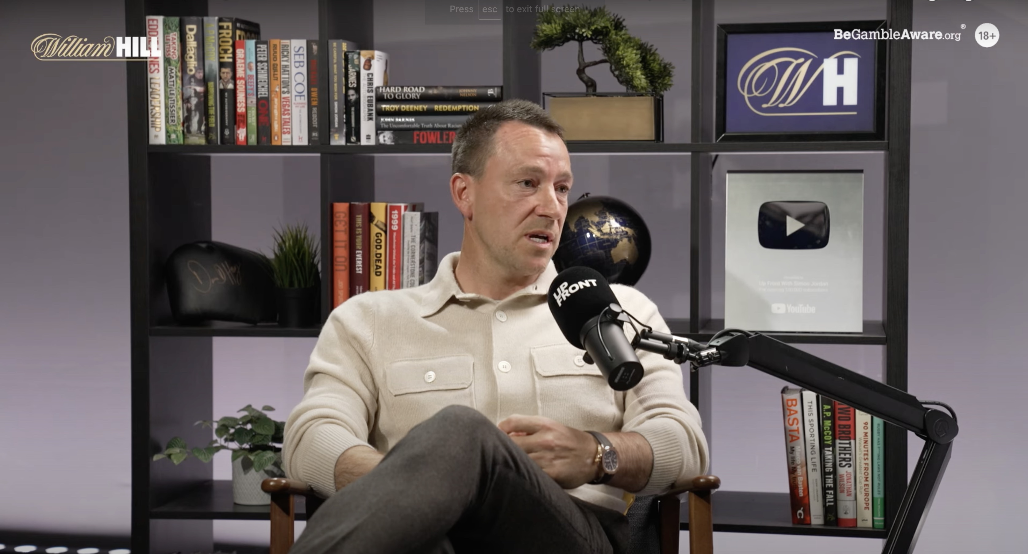 John Terry on Simon Jordan's podcast