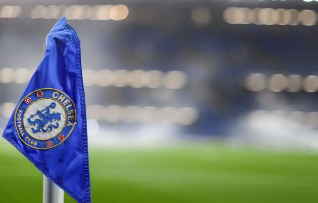 The corner flag at Stamford Bridge.
