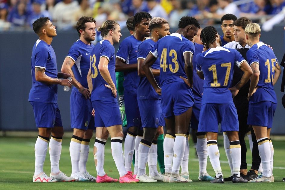 A group picture of Chelsea in preseason.