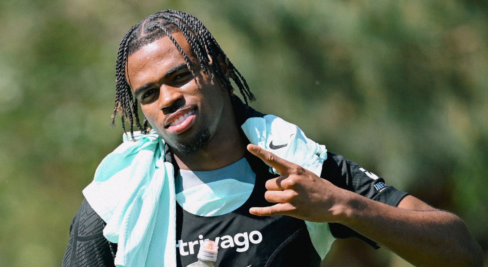 Carney Chukwuemeka in training.