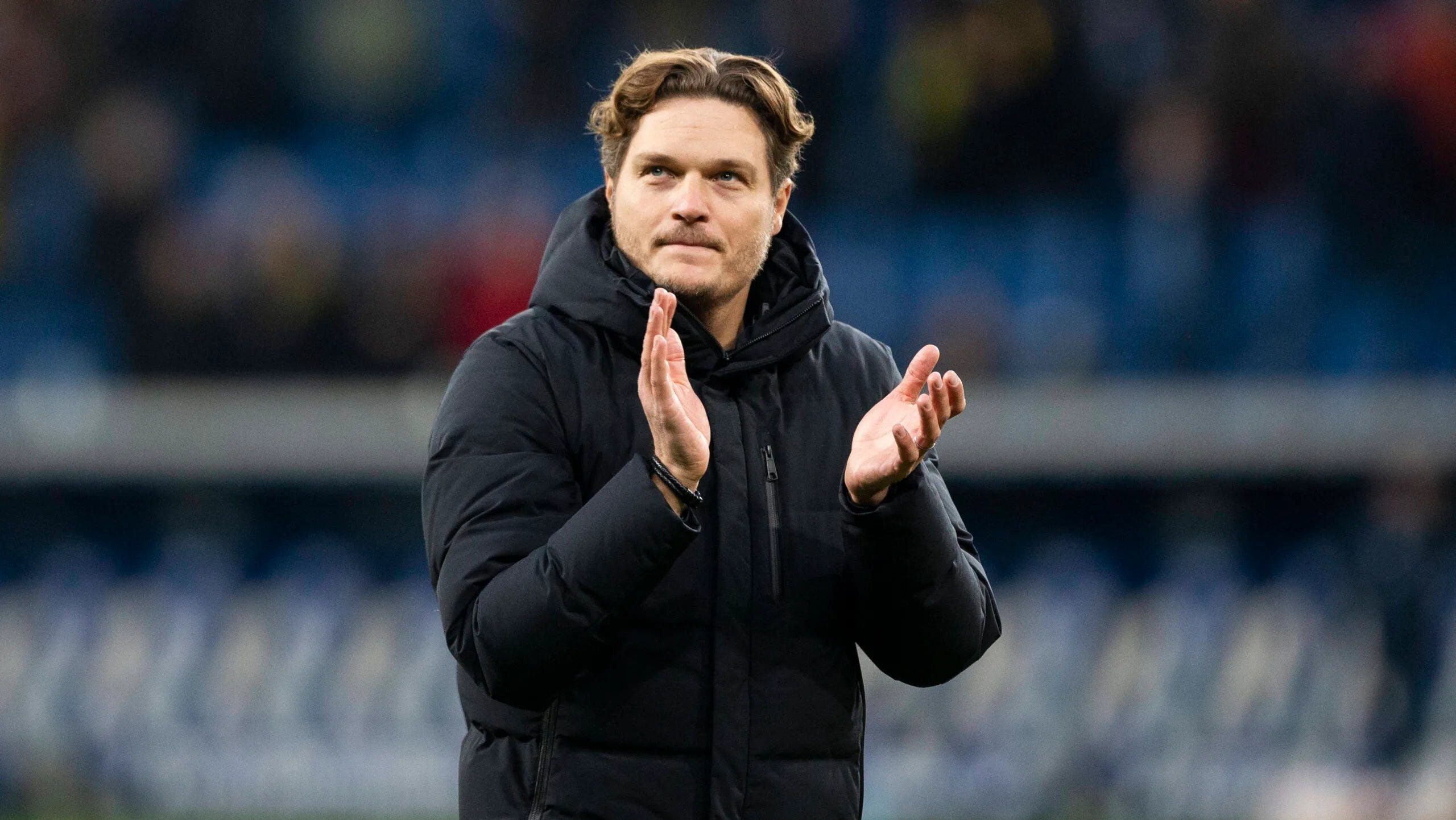 Edin Terzic on the touchline for Dortmund.