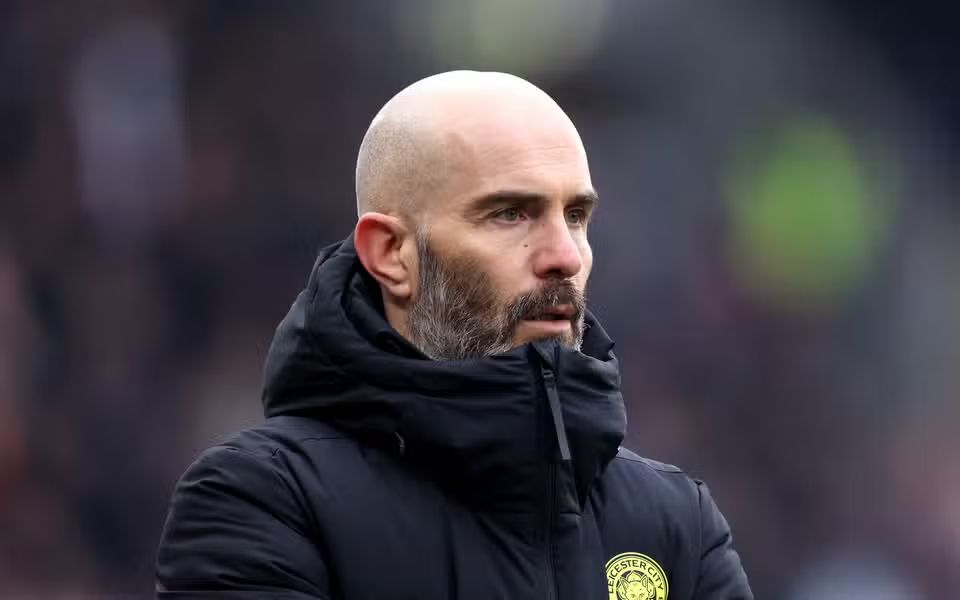 Enzo Maresca on the touchline for Leicester City.