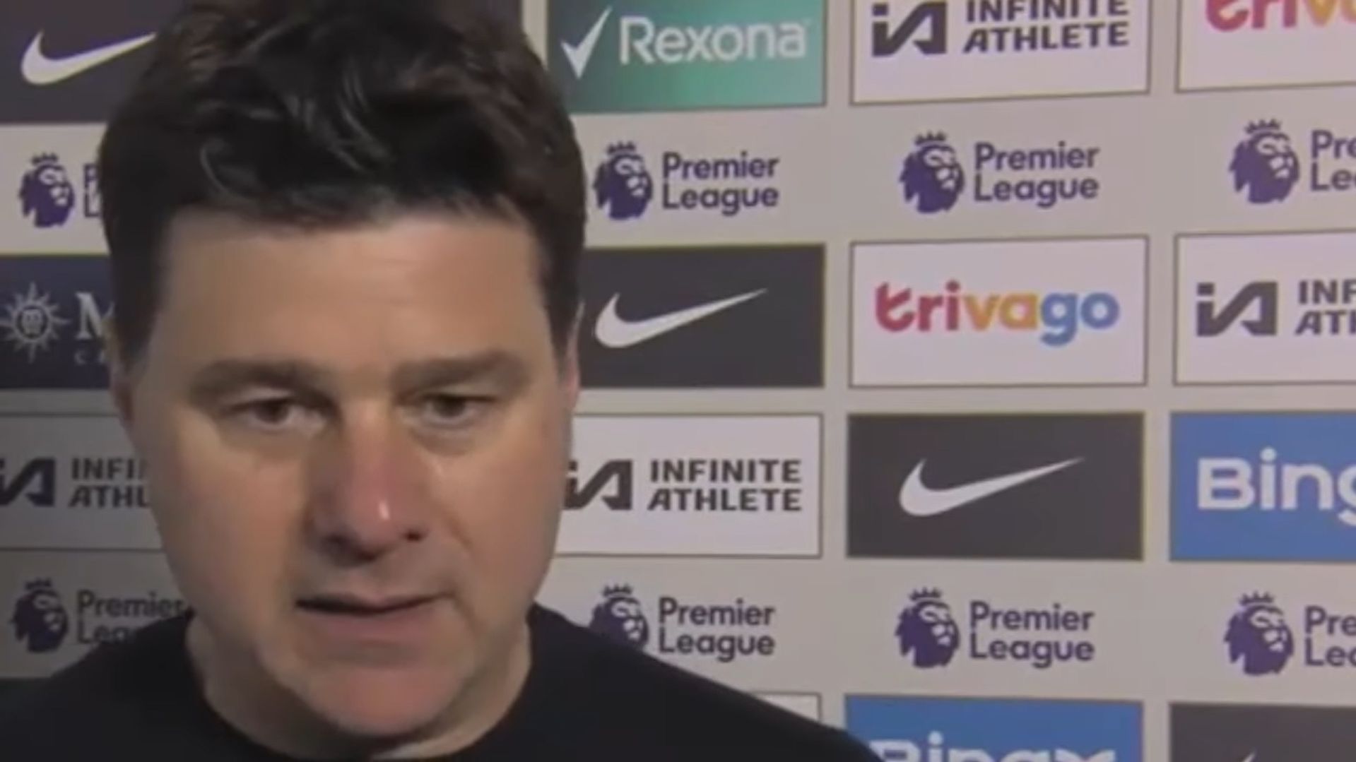 Mauricio Pochettino looks gloomy despite a win.