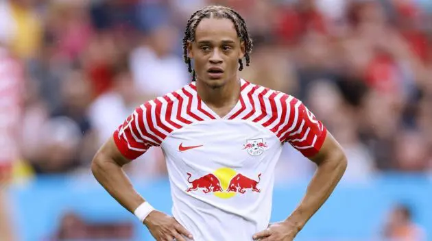 Xavi Simons playing for RB Leipzig.