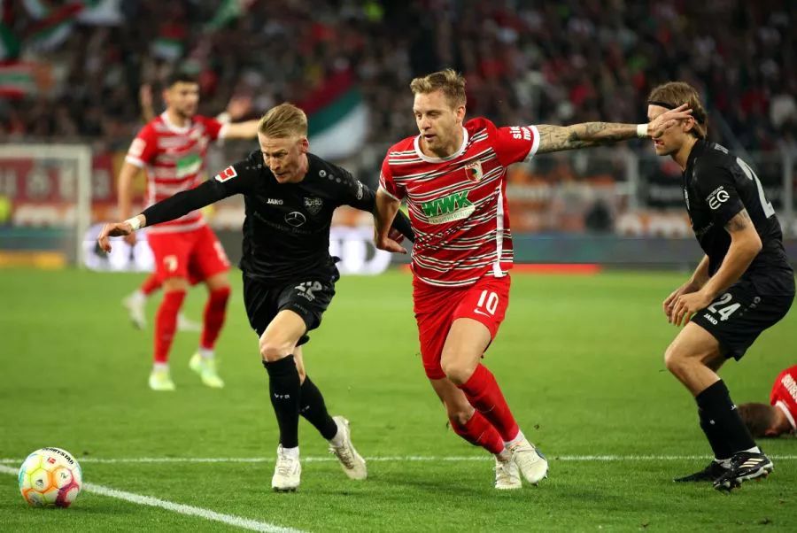 Chris Fuhrich playing for Stuttgart. Chris Fuhrich playing for Stuttgart.
